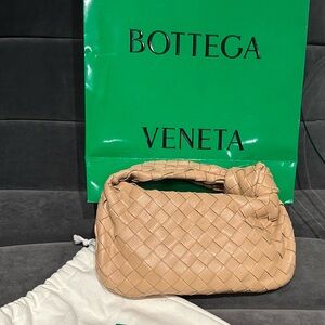 Bottega Veneta Beige Woven Leather Bag